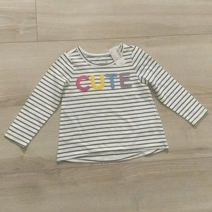 NWT Children's Place "CUTE" shirt 18-24 mths
